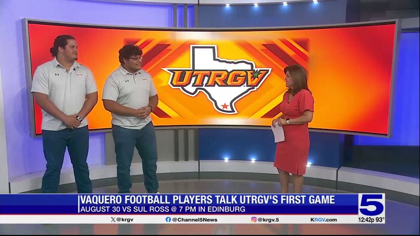 Vaqueros football players talk about UTRGV's upcoming inaugural game