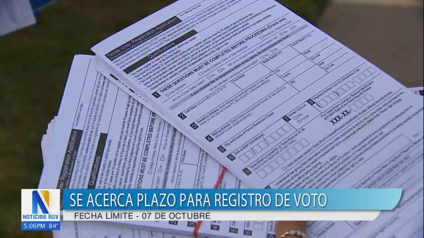 Se acerca la fecha límite de registro de votantes para residentes del Valle