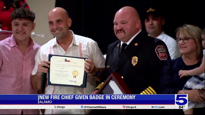 Pinning ceremony held for new Alamo fire chief