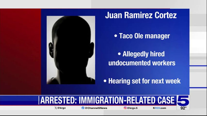 Taco Ole manager in Mission arrested for allegedly hiring undocumented workers
