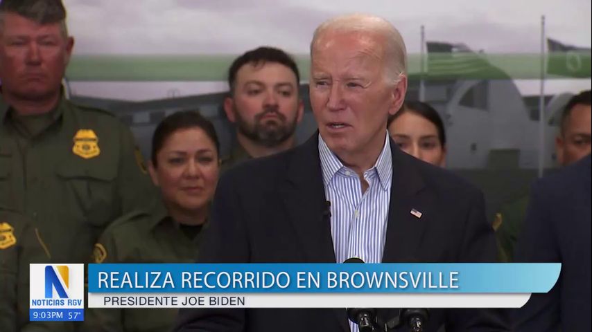 Presidente Biden realiza recorrido en Brownsville