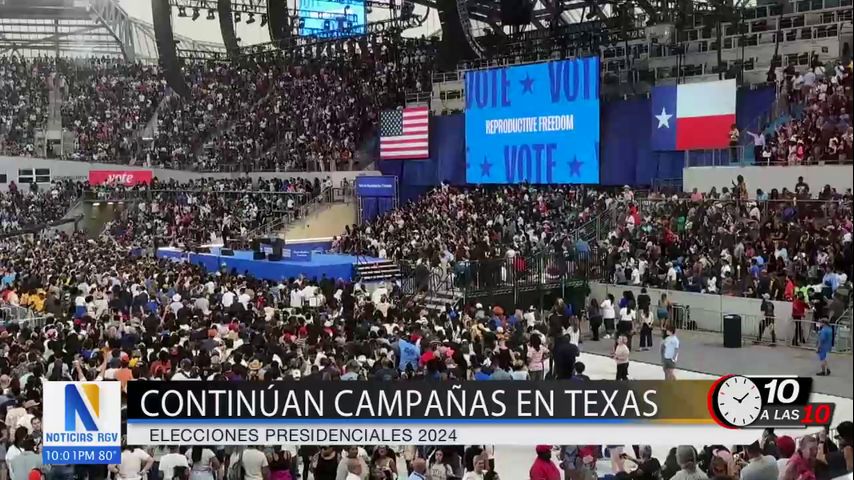 Continúan campañas electorales de la elección presidencial en Texas