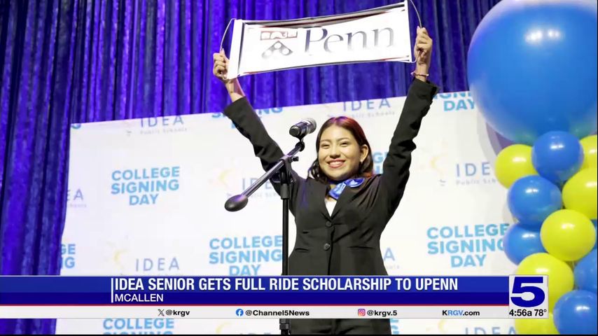 IDEA McAllen student receives full ride scholarship to University of Pennsylvania