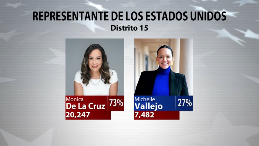 Resultados electorales no oficiales: Mónica De La Cruz lidera en la revancha por el escaño del Distrito 15