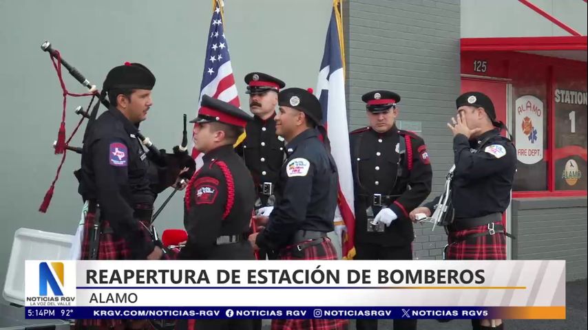 Reapertura de estación de bomberos en Alamo