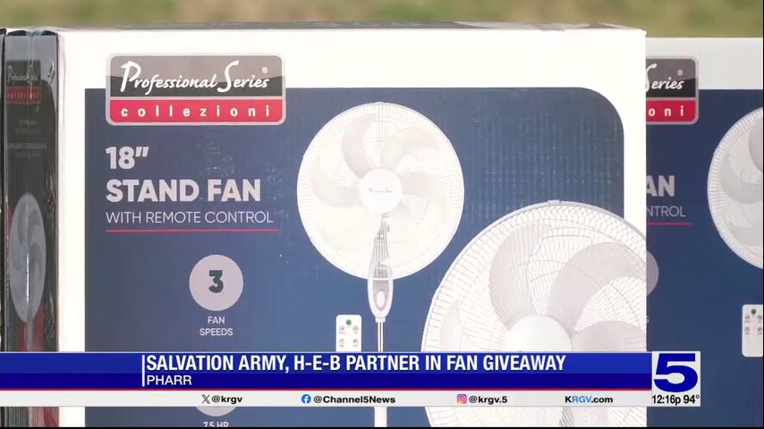 Hundreds of fans distributed in Pharr