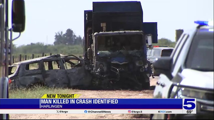 Harlingen driver killed in fiery collision