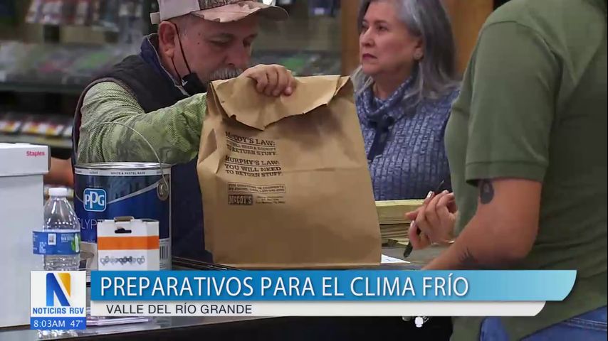 Residentes del Valle se preparan para el clima frío