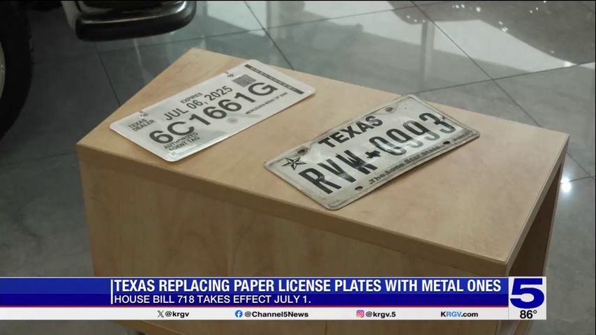 Valley dealerships prepare to replace paper license plates in accordance with new law