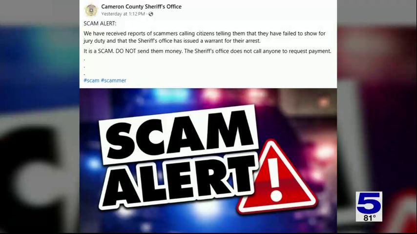 Cameron County Sheriff's Office warns residents of scam calls