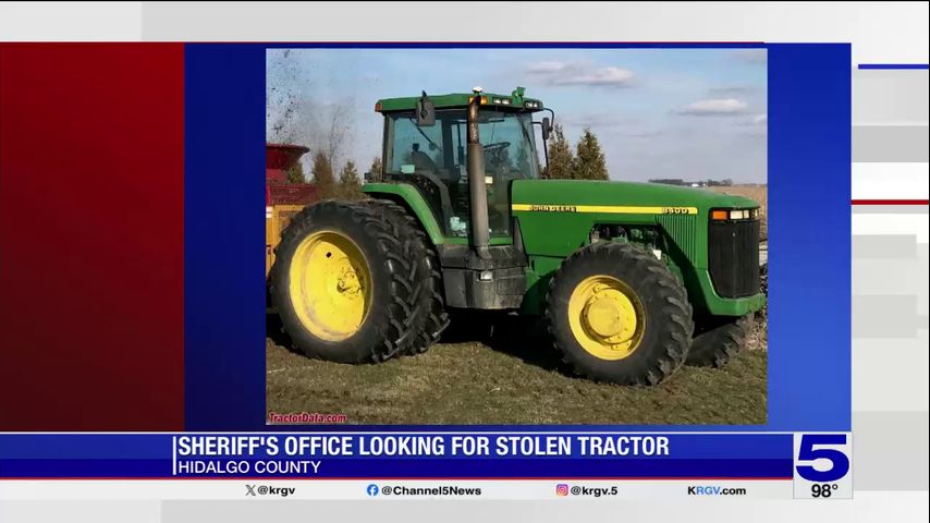 Reward offered for information on stolen John Deere tractor in Mission