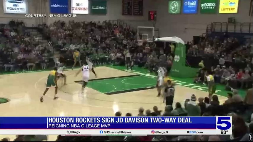 Houston Rockets sign Guard JD Davison to a Two-Way contract