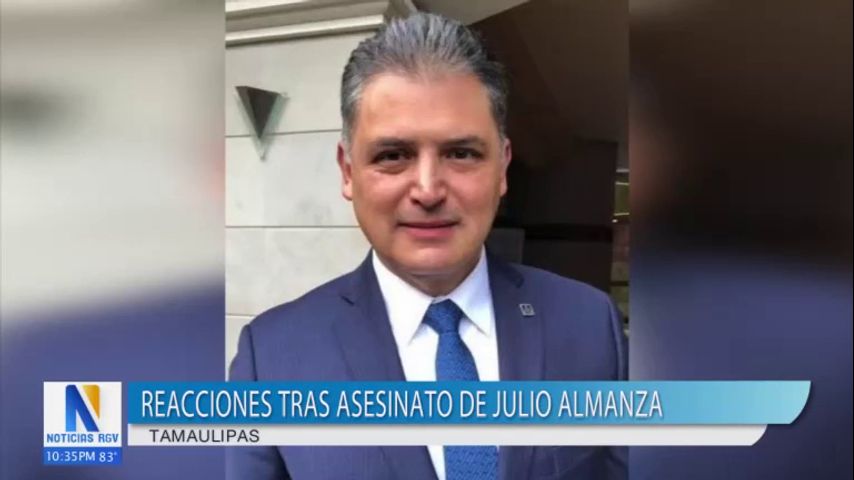 Reacciones tras el asesinato del empresario Julio Almanza