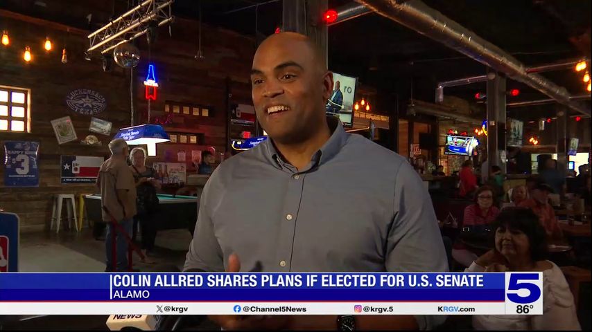 Collin Allred holds town hall in Alamo, shares plans if elected for U.S. Senate