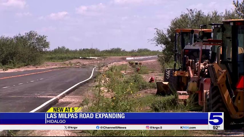 Las Milpas Road getting $5 million expansion in city of Hidalgo