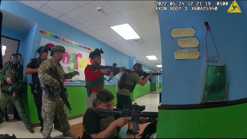 Desperate parents pleaded with officers to act during Uvalde school shooting, video shows
