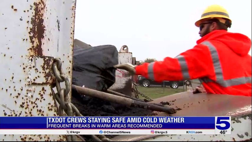 TxDOT crews staying safe amid cold weather