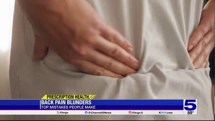 Prescription Health: Back pain blunders