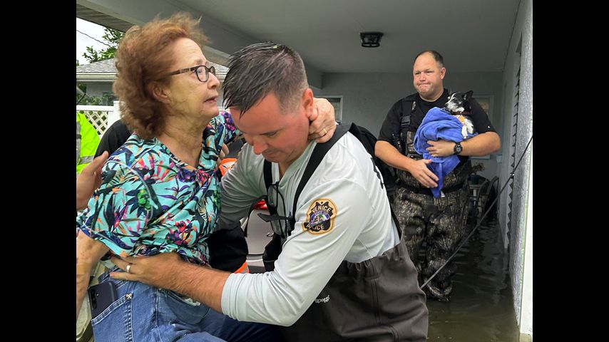 Rescue missions after Helene's flooding include dozens stranded on Tennessee hospital roof