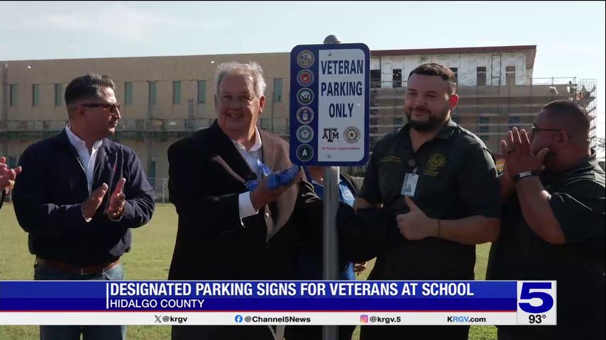 Veterans receive designated parking spots in Hidalgo County universities and colleges