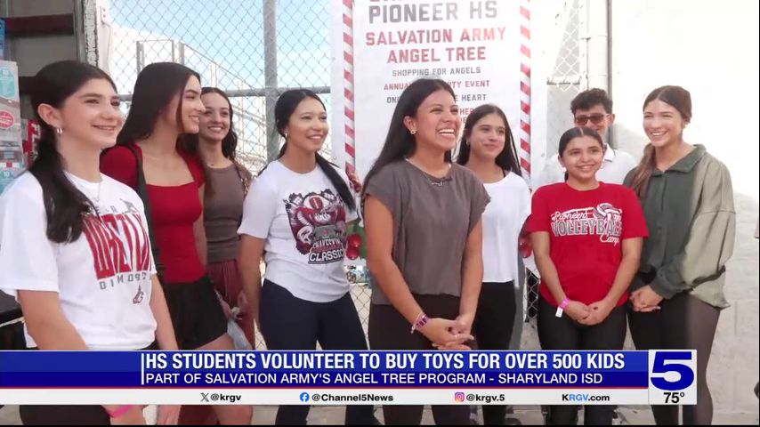 Sharyland Pioneer High School students volunteer to buy toys for more than 500 kids
