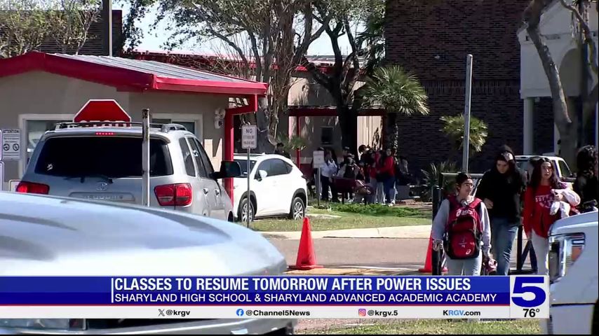 Classes to resume at Sharyland ISD campuses following electrical malfunction