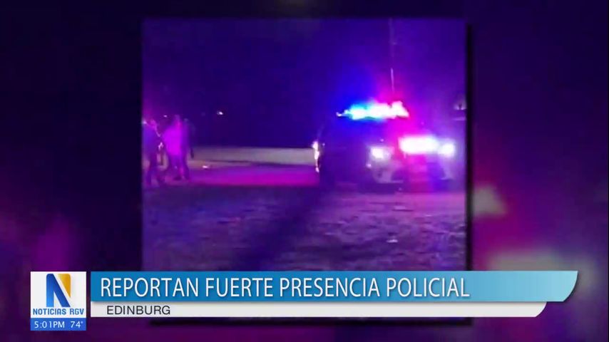 Operativo policial en el norte de Edinburg genera expectativa