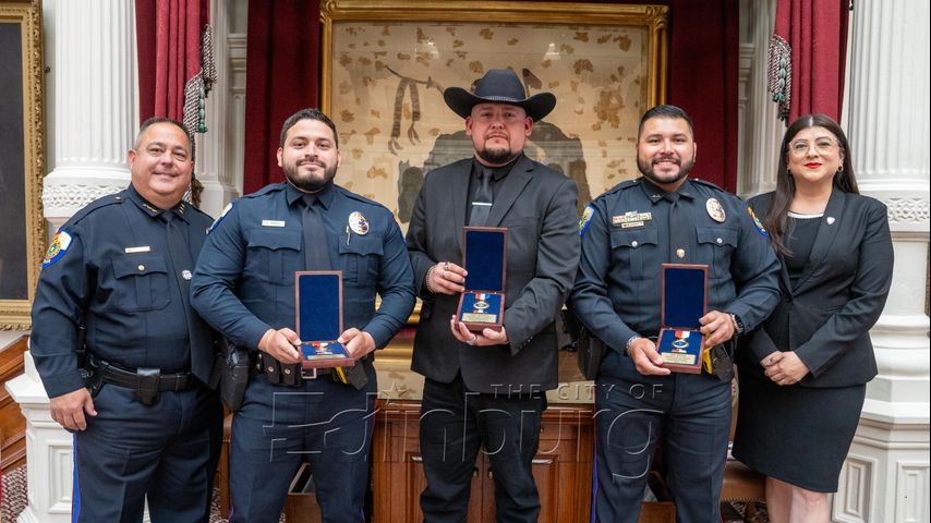 Three Edinburg officers honored at award ceremony at State Capitol
