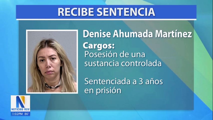 Ex concejal de Reynosa sentenciada a tres años por contrabando de cocaína