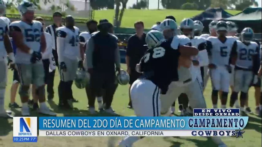 Resumen del segundo día de campamento de Dallas Cowboys en Oxnard