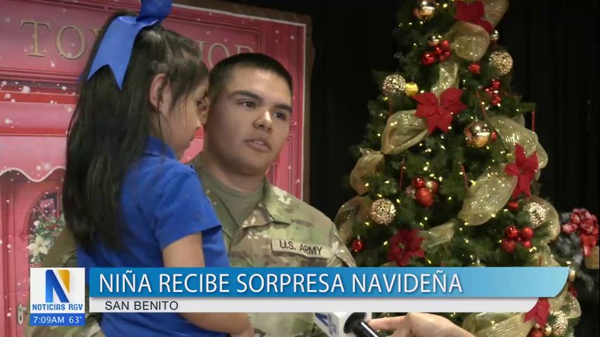 Estudiante de San Benito recibe la visita de su tío militar