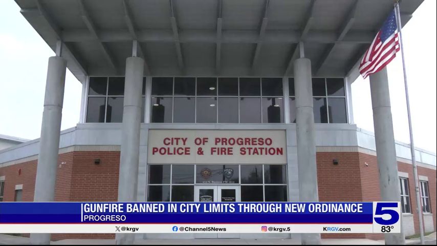 New ordinance bans celebratory gunfire within Progreso city limits