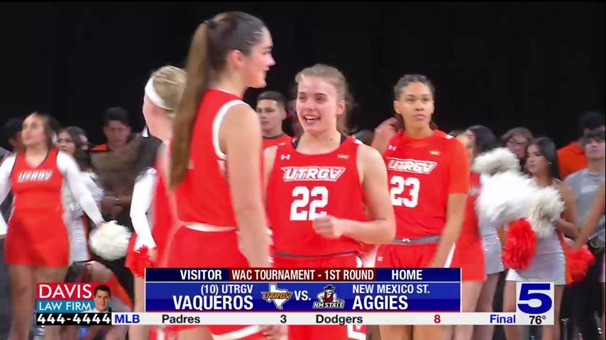 UTRGV Women End Season in WAC Tourney ; Lose to NMSU