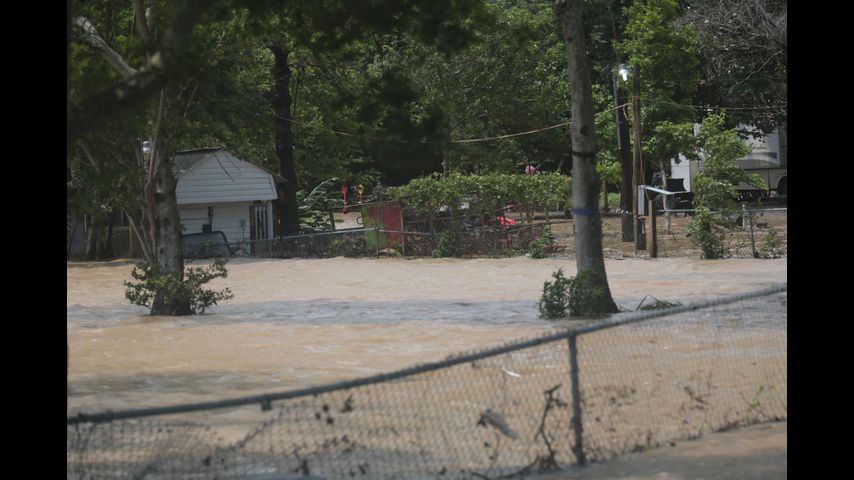 As storms moves across Texas, 1 child dies after being swept away in floodwaters