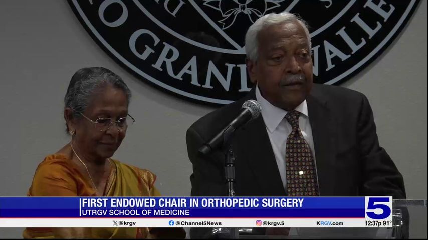 UTRGV School of Medicine announces first endowed chair in orthopedic surgery