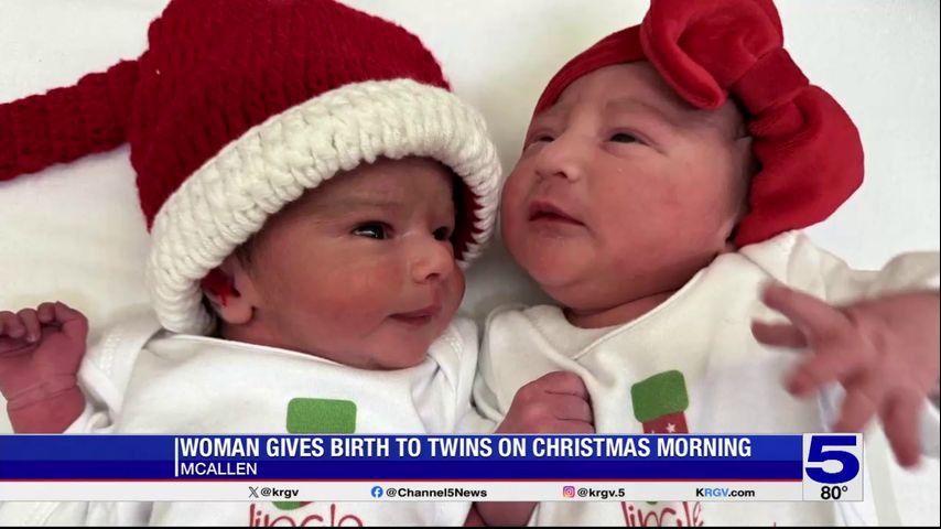 ‘It’s a blessing’: Woman gives birth to twins on Christmas Day in McAllen