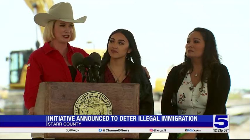 Texas land commissioner announces new initiative to deter illegal immigration while visiting Starr County