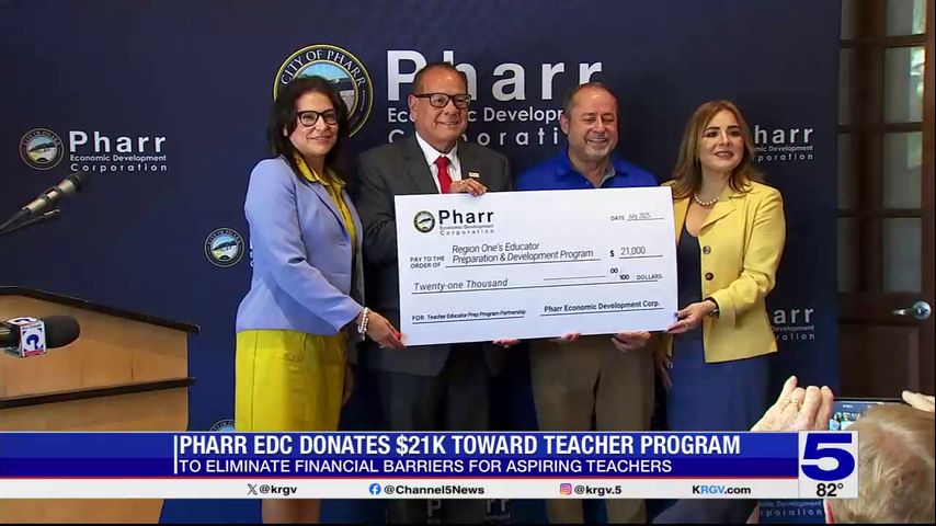 Pharr EDC donates $21,000 toward Region One teacher certification program