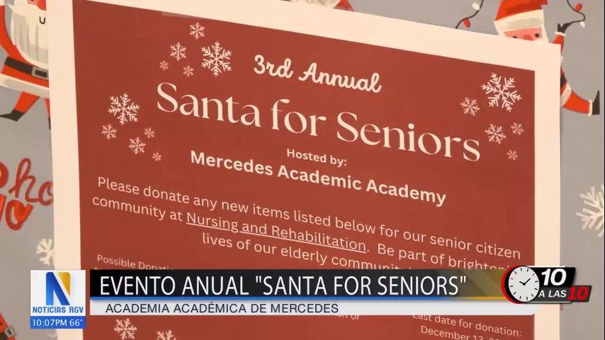 Academia Académica de Mercedes realiza evento anual 'Santa For Seniors'