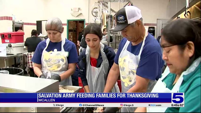 McAllen Salvation Army feeds thousands of Valley families for Thanksgiving