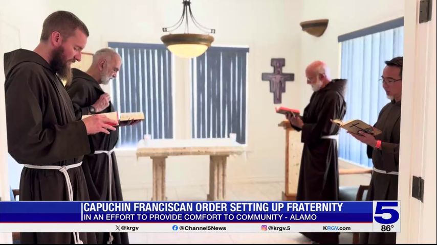 Franciscan friars setting up fraternity in Alamo to provide comfort to community