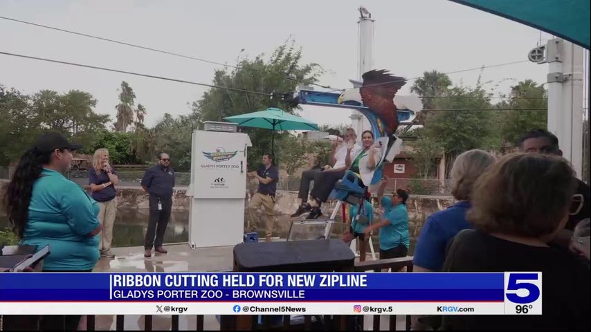 Gladys Porter Zoo holds grand opening of ‘Soaring Eagle’ zipline attraction
