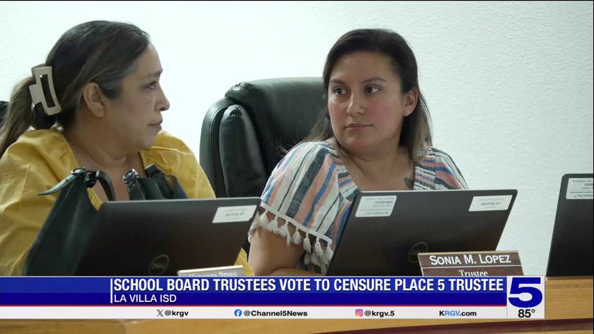 La Villa school board votes to censure trustee following DWI arrest