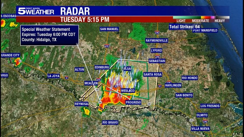 Nearly 2,000 power outages reported in Hidalgo County following strong thunderstorms