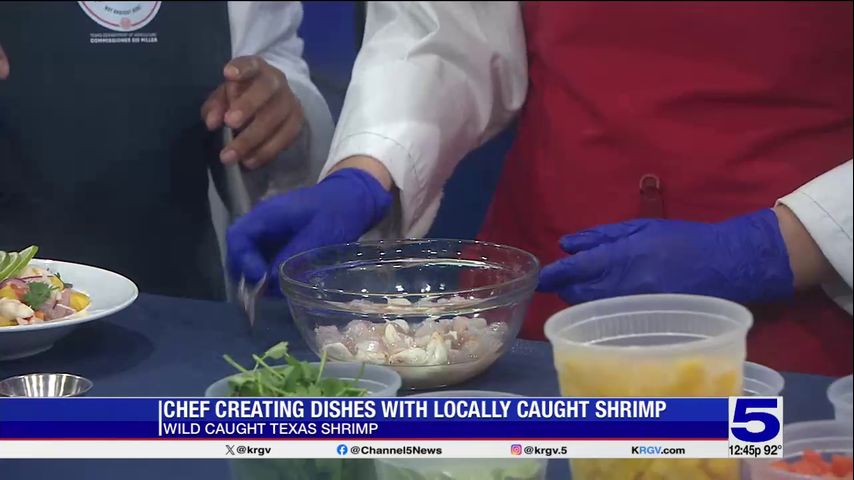 Creating dishes with locally caught shrimp