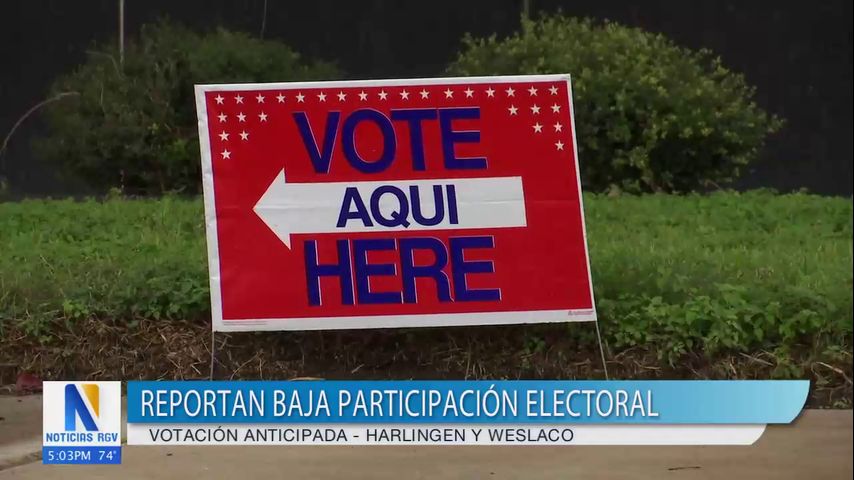 Reportan baja participación de votantes en elecciones de Harlingen y Weslaco