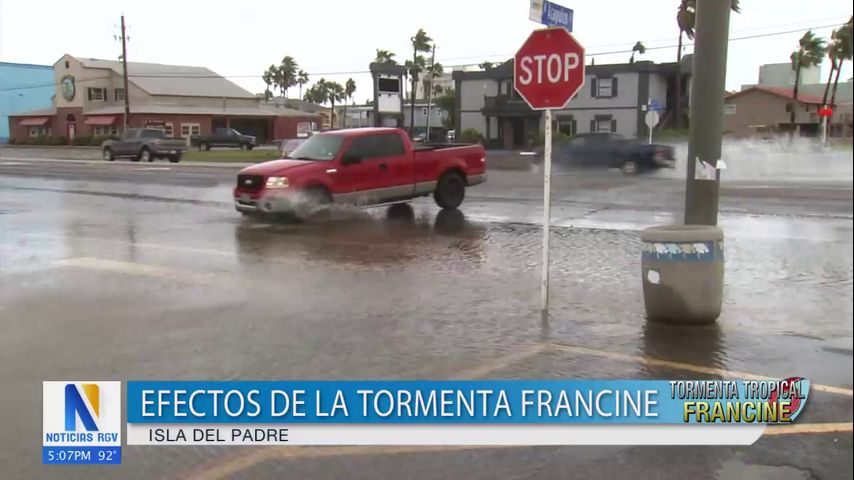 Efectos de la tormenta tropical Francine en la Isla del Padre