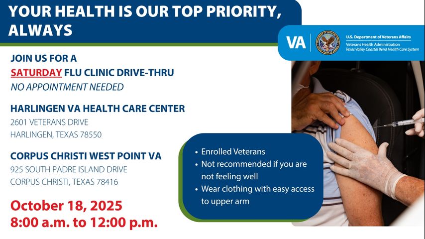 Harlingen VA to hold flu vaccine clinic for enrolled veterans