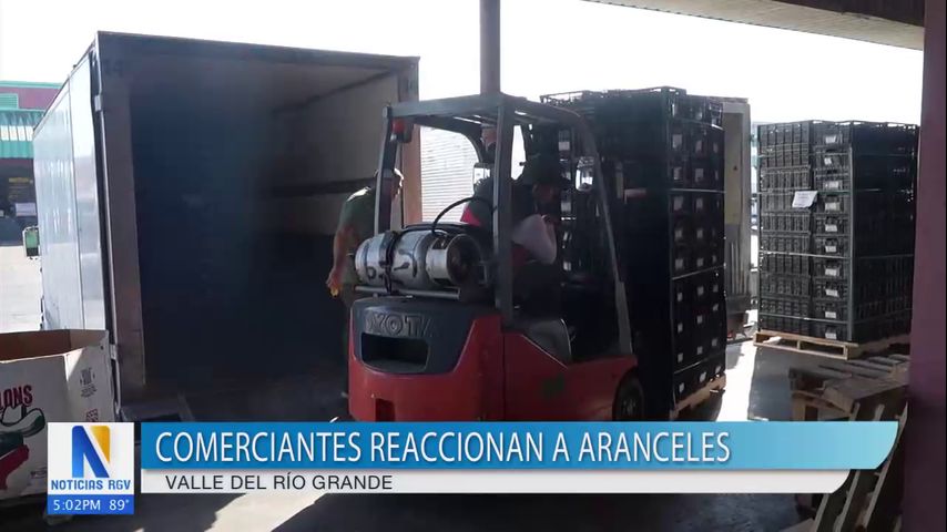 Comerciantes del Valle reaccionan a tarifas de productos provenientes de México y Canadá