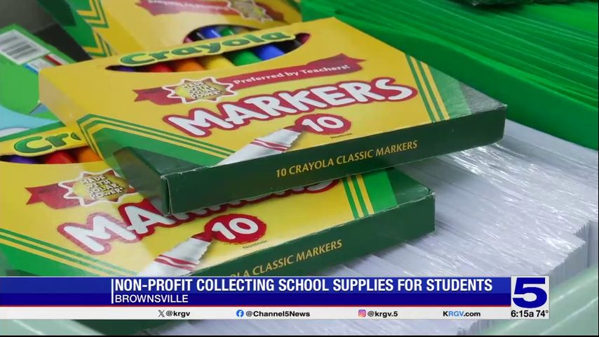 Non-profit collecting school supplies for Brownsville ISD students